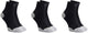 Rogelli core chaussettes de course - pack de 3 - noir gris - 36 39