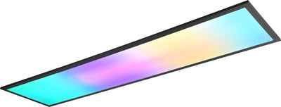 Rl live your light reality beta - plafonnier - noir mat - incl. 1x SMD 31W - lumière RGBW dynamique - télécommande