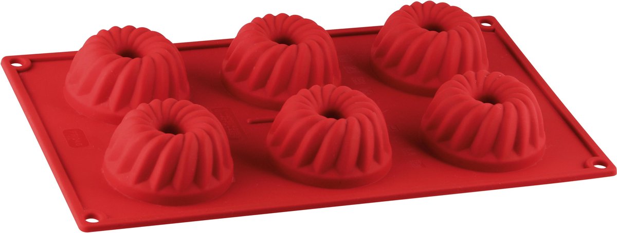 Dr. Oetker moule à gâteau minis - silicone - 6 formes