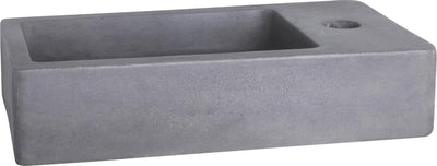Fontaine à force Differnz 40x22x8cm 1 trou de robinetterie béton