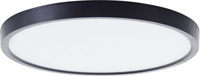 Brilliant lotti - plafonnier - ø 30 cm - led 21w - 2500lm - 3000k - rgb - dimmable - télécommande - minuterie - veilleuse - tuya - noir