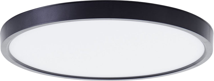 Brilliant lotti - plafonnier - ø 30 cm - led 21w - 2500lm - 3000k - rgb - dimmable - télécommande - minuterie - veilleuse - tuya - noir