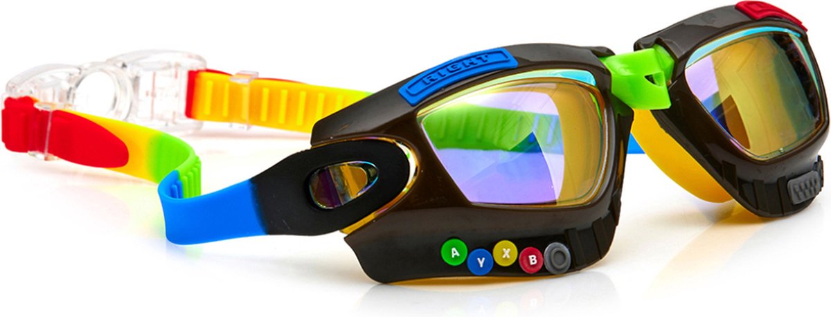 Bling2o lunettes de natation enfants - gamer - lunettes de plongée - anti-buée - protection UV - multicolore