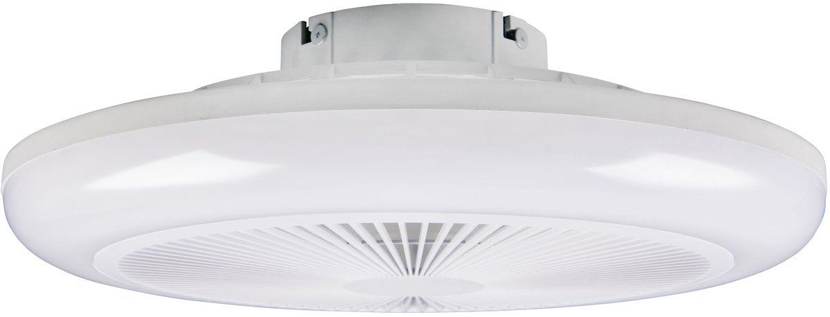 Rl vis ta lumière réalité holmsund - ventilateur - blanc - incl. 1x SMD 20 W - télécommande - variateur intégré - couleur de lumière réglable en continu - changeur de couleurs RGBW - 3 réglages de vitesse - fonction mémoire via la télécommande - dynamique