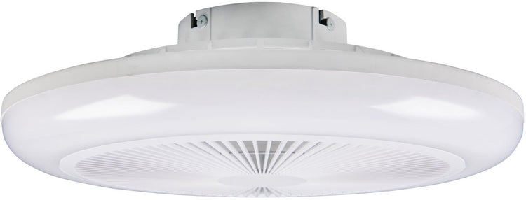 Rl vis ta lumière réalité holmsund - ventilateur - blanc - incl. 1x SMD 20 W - télécommande - variateur intégré - couleur de lumière réglable en continu - changeur de couleurs RGBW - 3 réglages de vitesse - fonction mémoire via la télécommande - dynamique