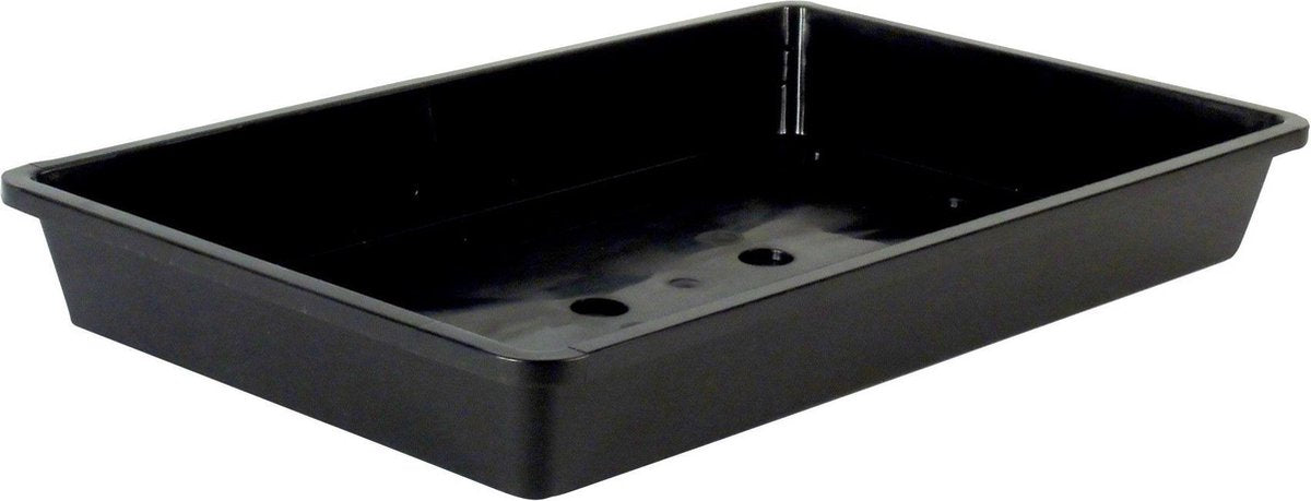 Nature - bac de culture - pour semis - anthracite - plastique - 55 x 31 x 7,5 cm - bac de culture potager bac à graines
