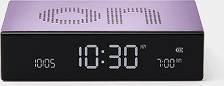 Réveil numérique Lexon flip premium on off - violet