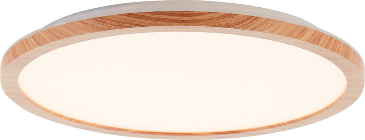 Brilliant tuco - plafonnier - led 16w - 3000k - effet bois