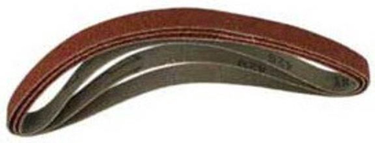Wolfcraft - bande abrasive grain 120 - bandes abrasives pour ponceuse à bande 13 x 457 mm - 3 pièces - 1726000