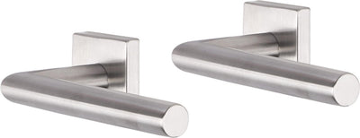 Poignée de porte Impresso - herse - pour l'intérieur - carrée - acier inoxydable - 2 pièces