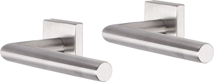 Poignée de porte Impresso - herse - pour l'intérieur - carrée - acier inoxydable - 2 pièces