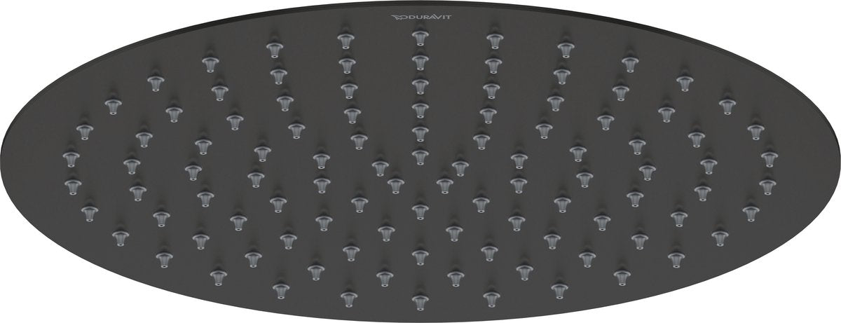 Douche à effet pluie Duravit ø300 mm – pomme de douche – easyclean – réglable – noir mat