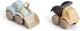 Jouets vikings - coeurs vikings - camion à benne basculante et excavatrice l