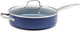 Poêle Blue Diamond - avec couvercle - 28 cm - bleue - induction - antiadhésive - sans pfas