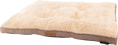 Scruffs cosy - coussin pour chien confortable - avec doublure extérieure en imitation daim et doublure intérieure super douce - marron - 82 x 58 cm