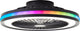Brilliant palmero - ventilateur de plafond - ventilateur de plafond - led 40w - 3000k-6500k - dimmable - noir