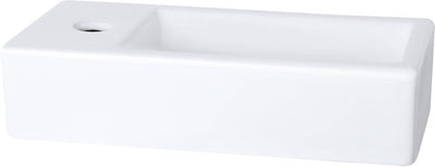 Fontaine Helios Differnz - gauche - 37,5 x 18,5 x 9 cm - céramique - blanc