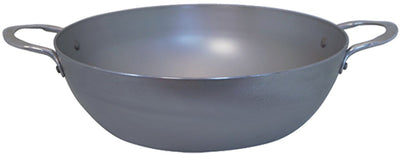 Poêle Debuyer de Buyer Mineral B 24 cm avec 2 poignées – tôle d'acier – sans PFA – revêtement antiadhésif naturel – compatible induction
