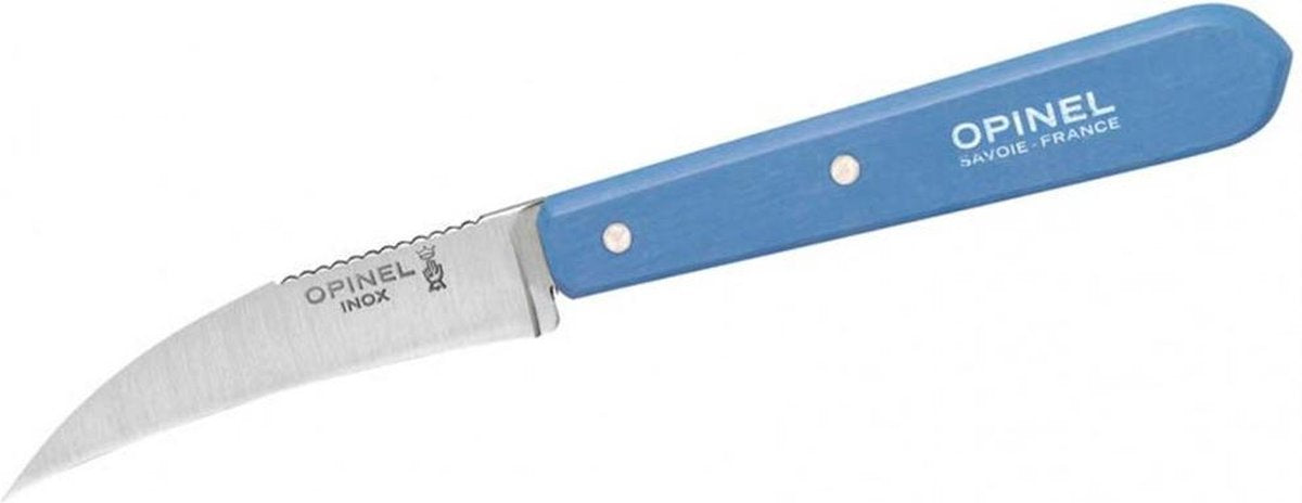 Opinel - couteau à légumes n° 114 - acier inoxydable - bleu