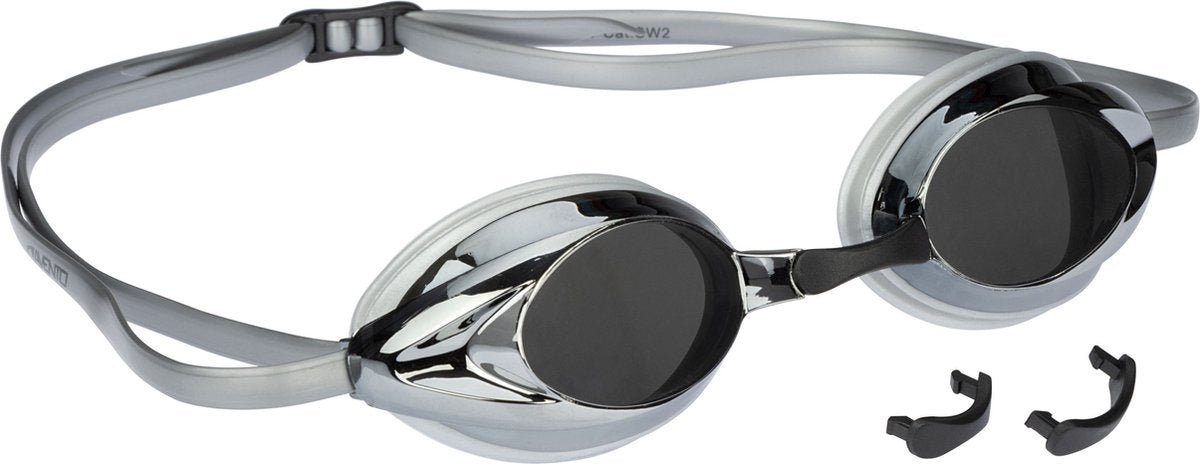 Avento - lunettes de natation racing senior - argent