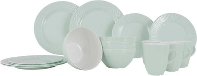 Vaisselle Gimex ligne royale - pastel - menthe - 16 pièces