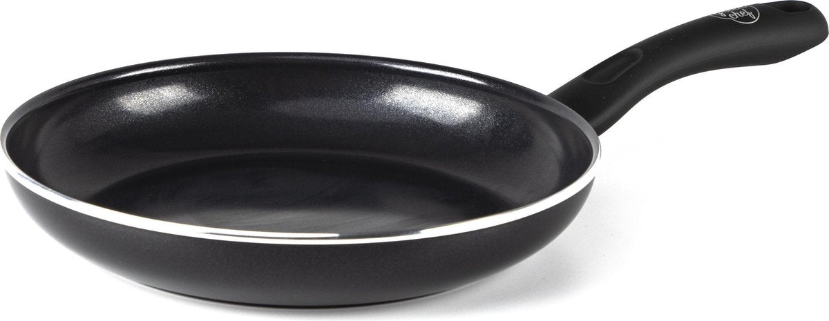 Poêle Greenchef Diamond 24 cm - revêtement antiadhésif sans PFA - poêle à induction - poêle en céramique - passe au four jusqu'à 160°c - poignée de refroidissement - noir
