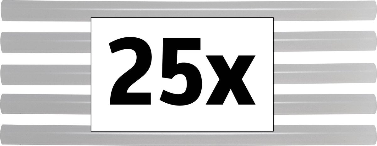 Toolcraft tc-11200x25t bâton de colle ø 11 mm x (l) 200 mm transparent 500 g 25 pièce(s)