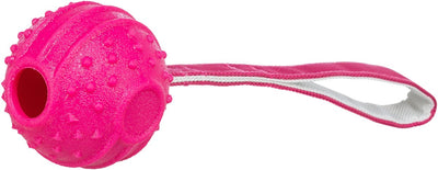 Trixie balle à lancer soft strong tpr rose