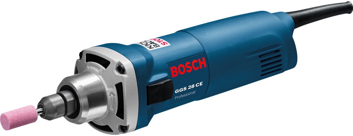 Rectifieuse Bosch ggs 28 ce (butée de rebond) (2 x clé à fourche sw 19, unité de serrage (écrou de serrage 6 mm))