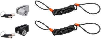 Dunlop antivol disque de frein avec câble de rappel - 2 clés - antivol roue vélo moteur scooter - 1 couleur aléatoire