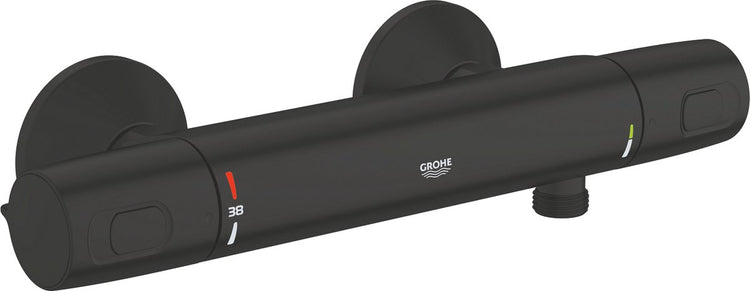 Mitigeur thermostatique de douche Grohe Precision Trend - économie d'eau - noir mat