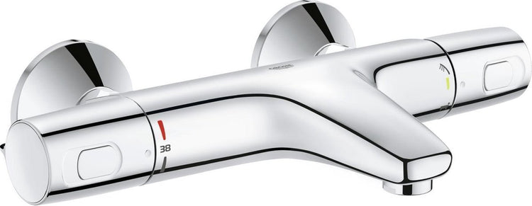 Robinet de bain thermostatique Grohe Precision Trend - 15 cm - économie d'eau - avec inverseur - chrome