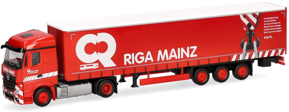 Herpa Mercedes Benz Actros S. g.sz. Riga Mayence