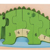 Bigjigs Crocodile de puzzle en bois en bois, 10e.