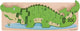 Bigjigs Crocodile de puzzle en bois en bois, 10e.