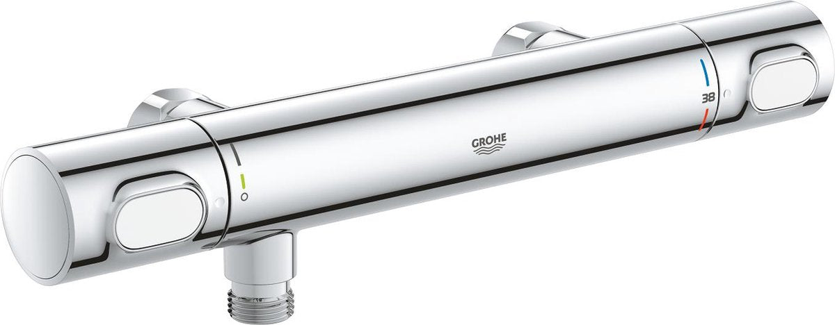 Robinet de douche thermostatique Grohe à débit précis - ecojoy® - ecobutton - 34799000