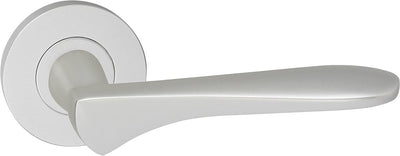 Poignée de porte Impresso - Watford - pour l'intérieur - ronde - aluminium - 2 pièces