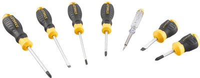 Stanley STHT16166-0 Jeu de tournevis Cushion Grip™ Testeur de tension PH SL - 6 pièces