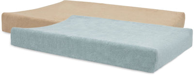 Jollein housse de matelas à langer éponge 50x70cm - matelas à langer souple - biscuit vert d'eau - 2 pièces