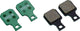 Plaquettes de frein pour vélo électrique Bbb cycling discstop compatibles avec les freins à disque Magura BBS-372e - vert