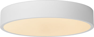 Lucide unar - plafonnier (plafonnier) - ø 30 cm - led 3 stepdim - 1x18w 2700k - blanc