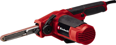 Ponceuse à bande électrique Einhell tc-bf 500 e - 500w - vitesse de la bande : 300-1700 m min - incl. 6 bandes abrasives