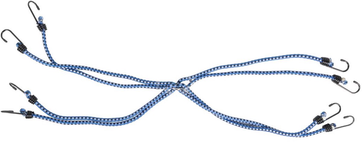 Kinzo Attache araignée 80 cm - Araignée à bagages 8 bras avec crochets - Caoutchouc de tension élastique pour sécuriser les bagages - Attache à bagages - Élastique à bagages - Filet à bagages vélo moto voiture