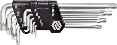 Vorel -torx-clés de sécurité-9 pcs