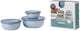 Mepal - coffret de conservation alimentaire cirqula multi bols - 350 + 750 + 1250 ml - rond - bleu nordique