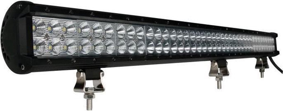 Barre lumineuse LED m-tech sans marque sans marque - double rangée - forme droite - 234w - 15600 lumens