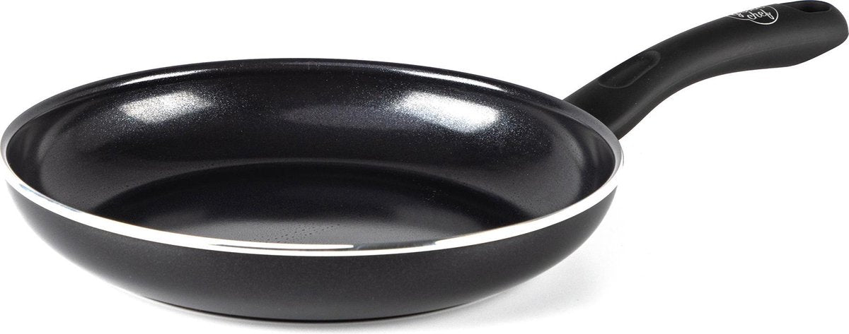 Poêle diamant Greenchef 30 cm - revêtement antiadhésif sans PFA - poêle à induction - poêle en céramique - passe au four jusqu'à 160°c - poignée de refroidissement - noir