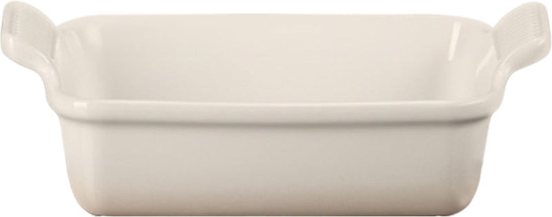 Plat allant au four Le Creuset 19 cm - 1,1 l - faïence - meringue - rectangle
