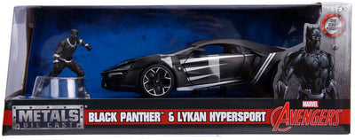 Jada Die Cast Avengers Black Panther avec Auto 1:24