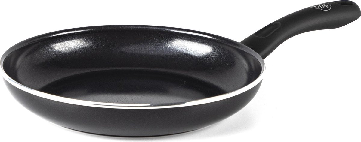 Poêle Greenchef Diamond 28 cm - revêtement antiadhésif sans PFA - poêle à induction - poêle en céramique - passe au four jusqu'à 160°c - poignée de refroidissement - noir